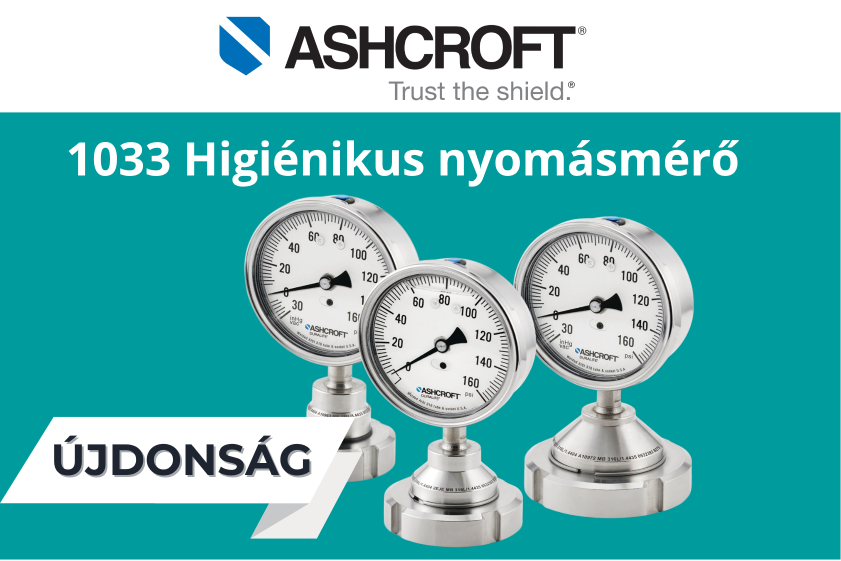 Újdonság az ASHCROFT-tól - 1033 higiénikus nyomásmérő